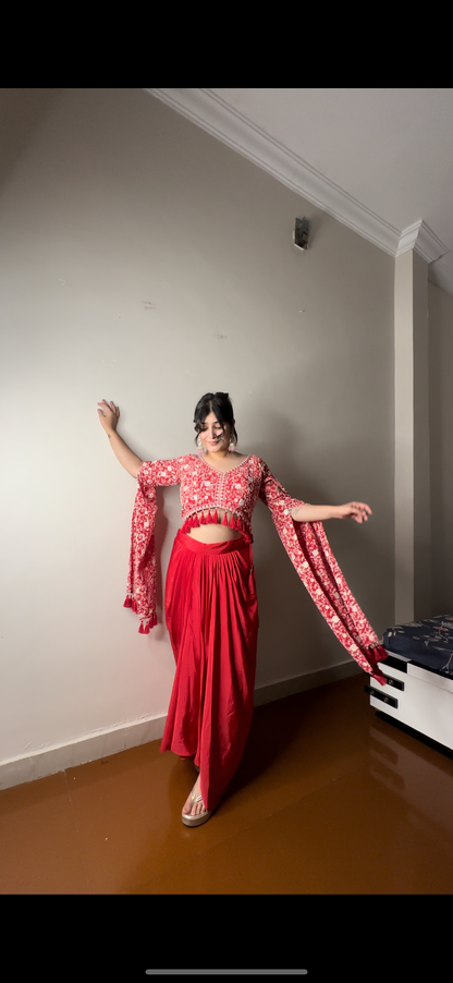 Thread work long sleeves