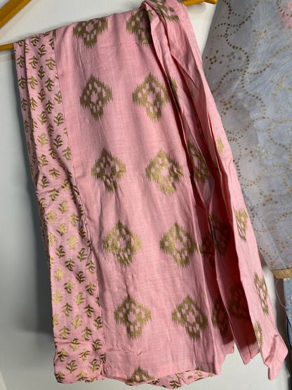 Organza Kurti with skirt  and duppatta