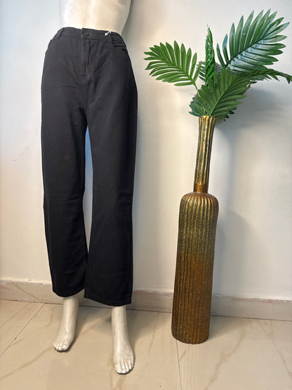 9364 black straight leg stretchable