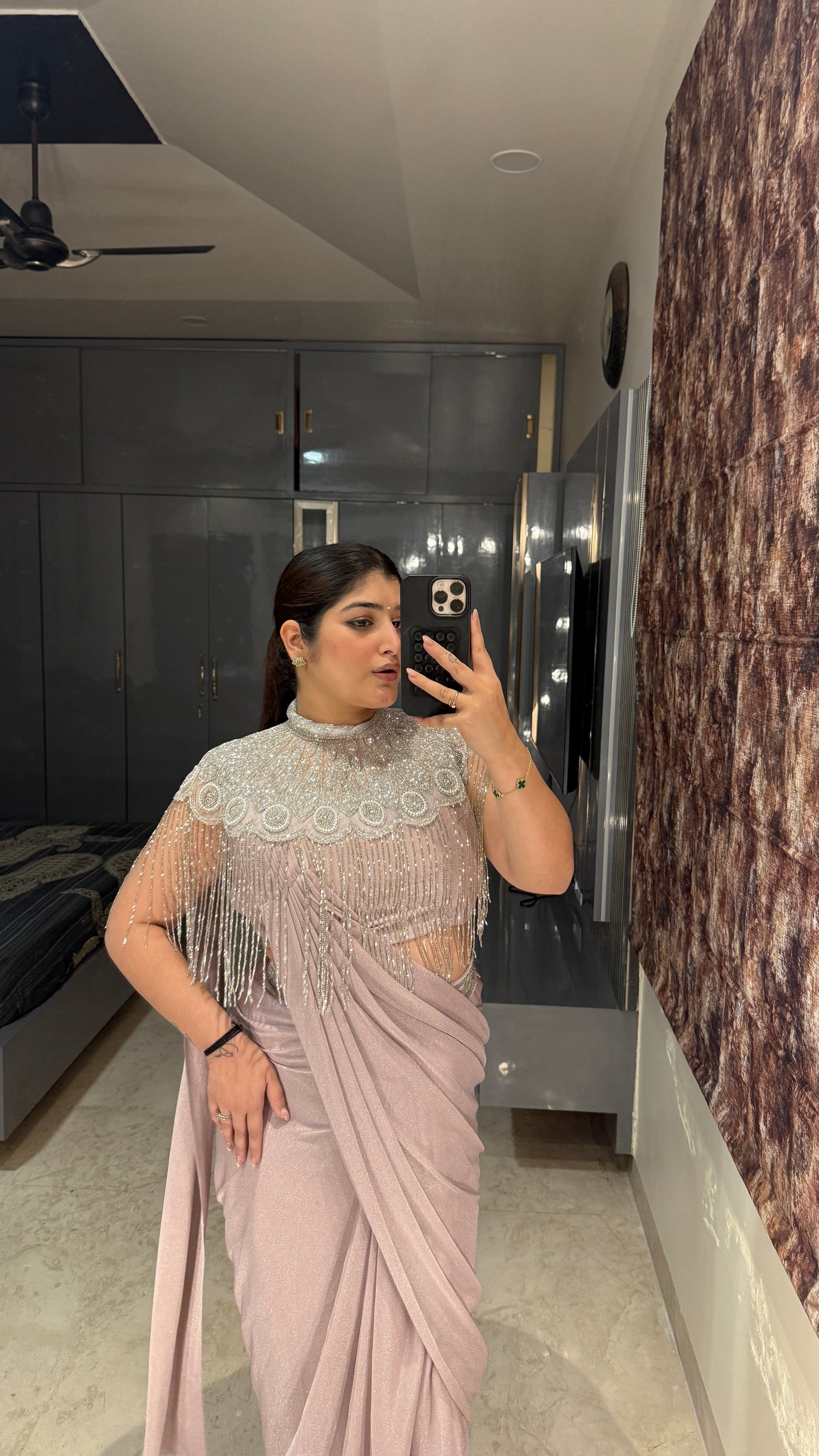 Fringe saree