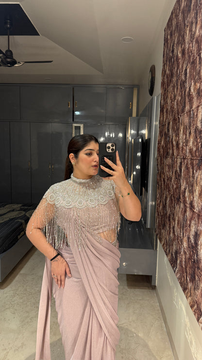Fringe saree