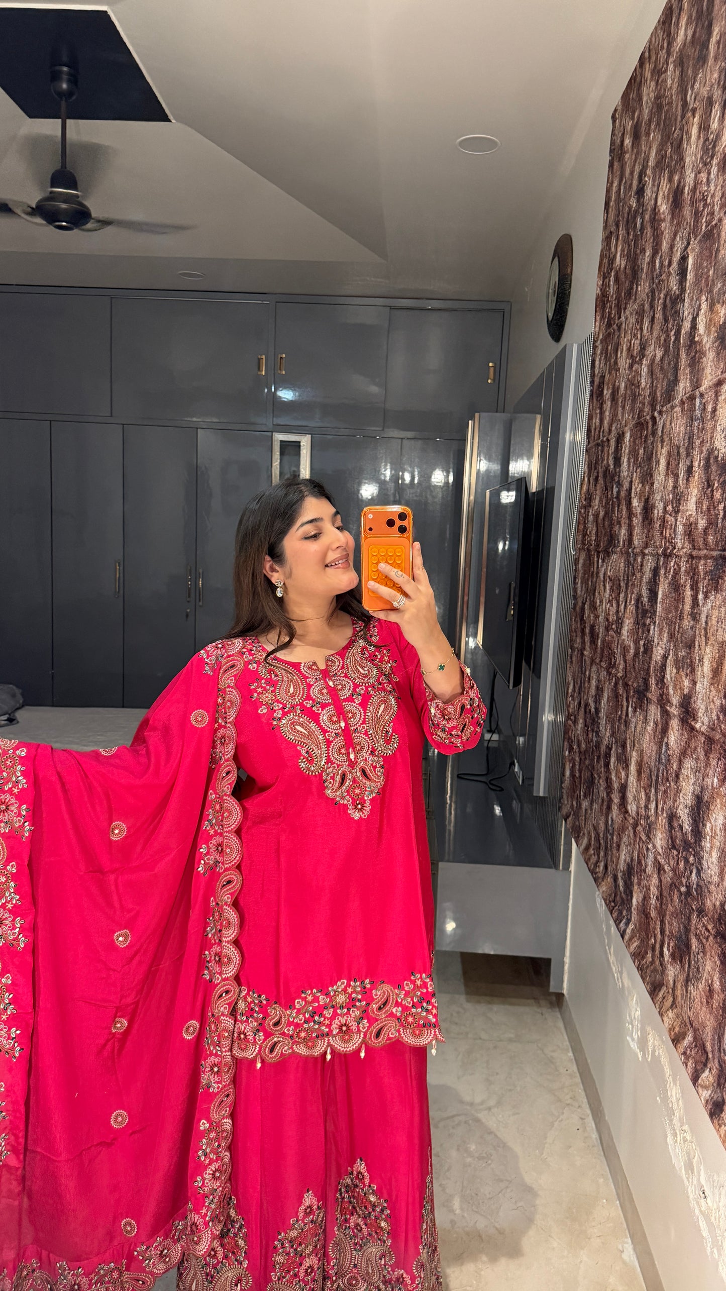 Pink kurta set