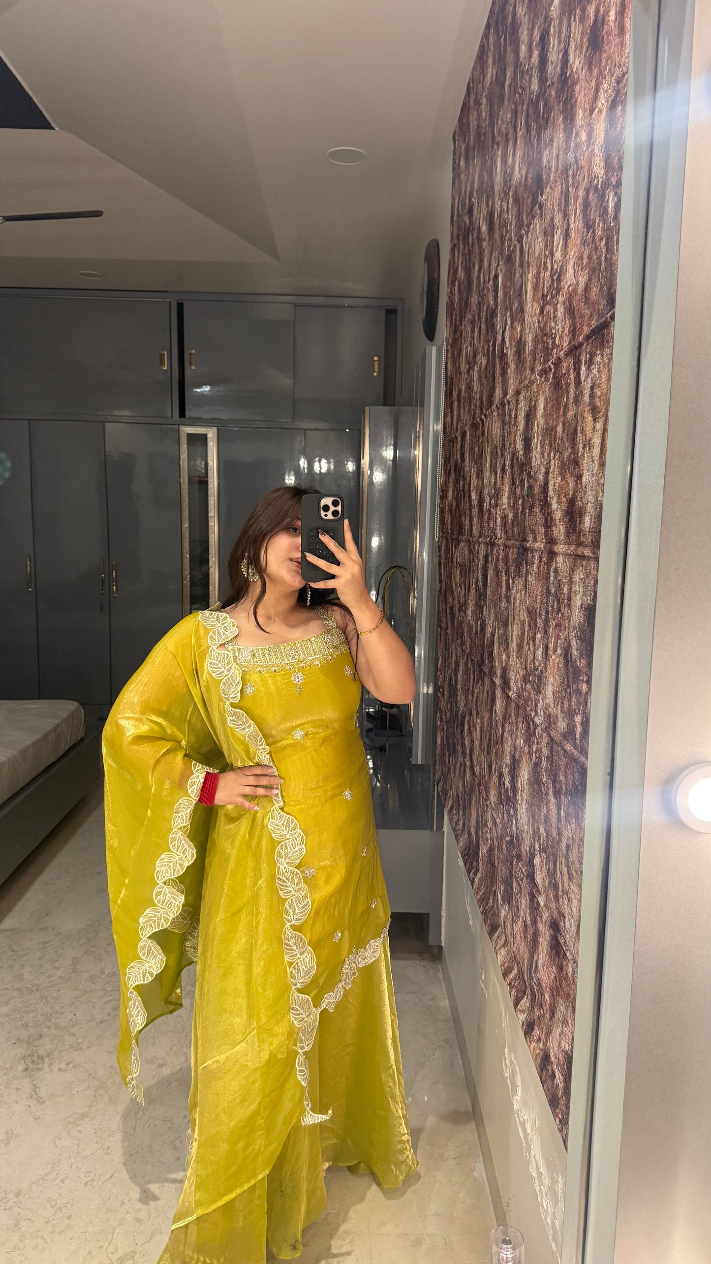 Zimi plazo set(haldi yellow)