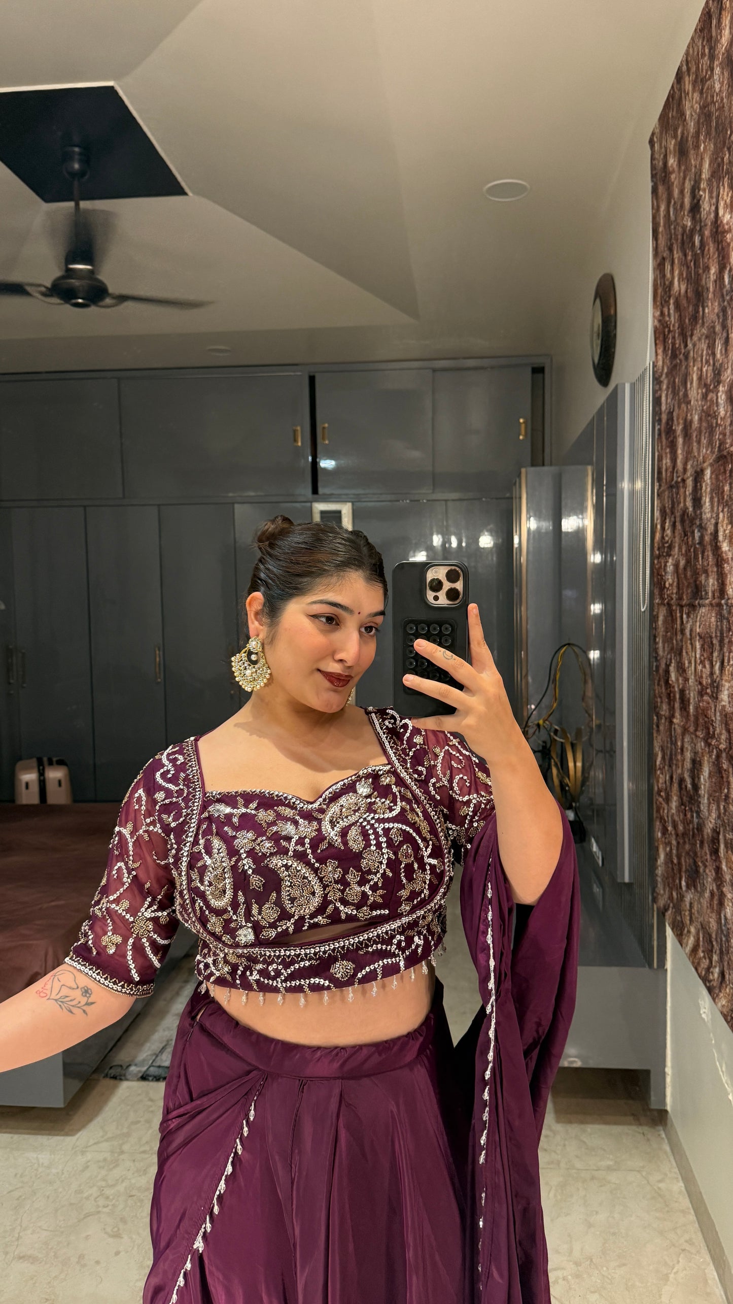 Chandani saree(purple)