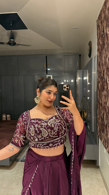 Chandani saree(purple)