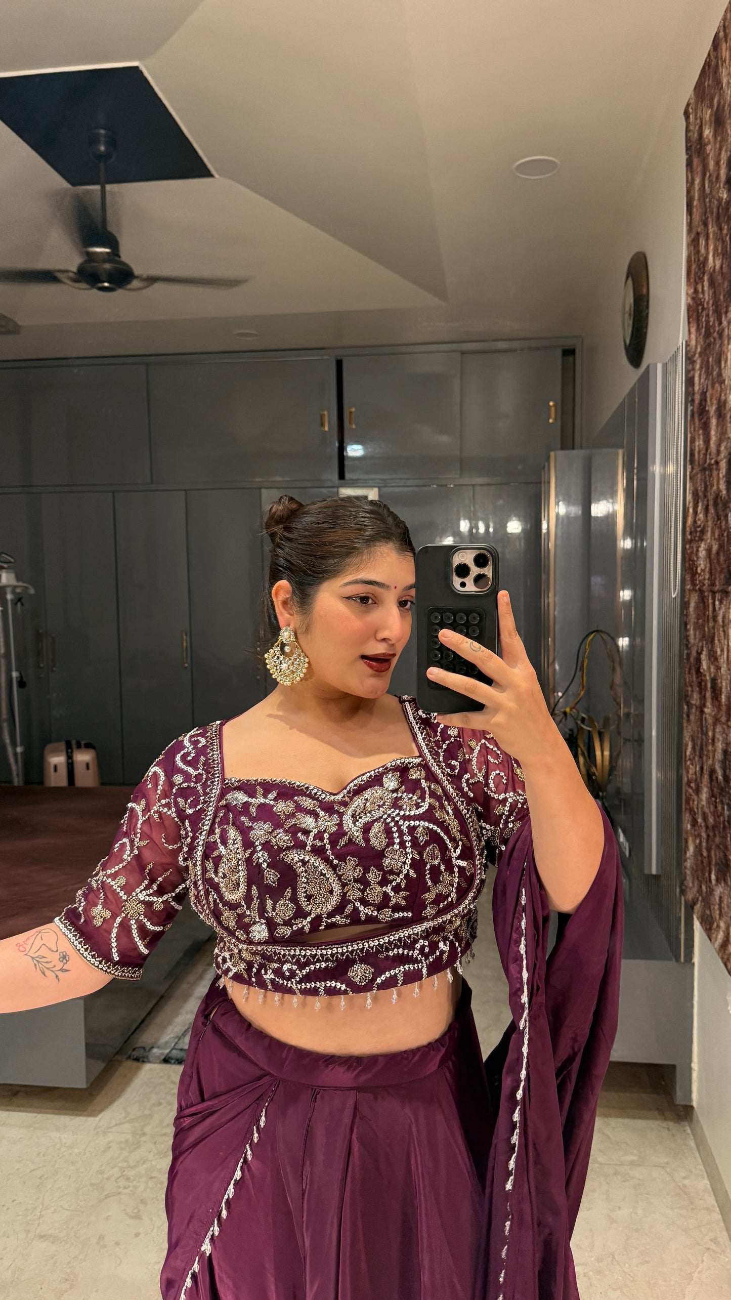 Chandani saree(purple)