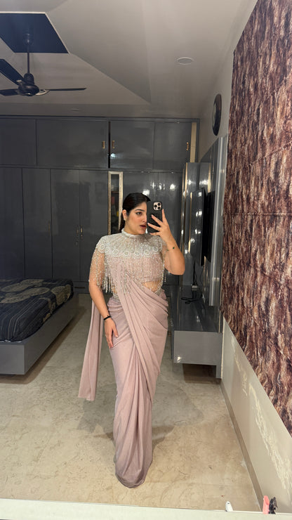 Fringe saree