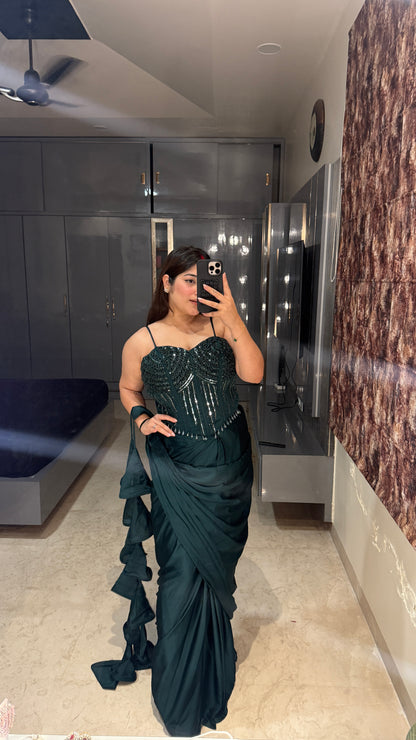 Premium corset saree