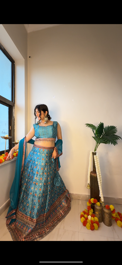 BB silk lehenga