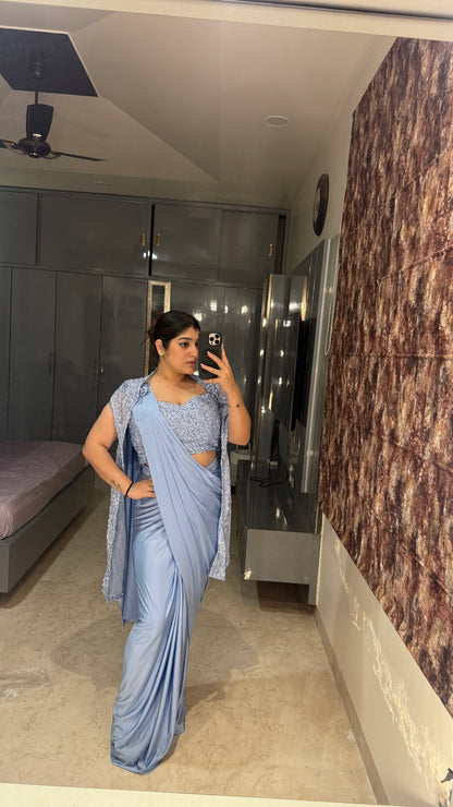 Glittery saree
