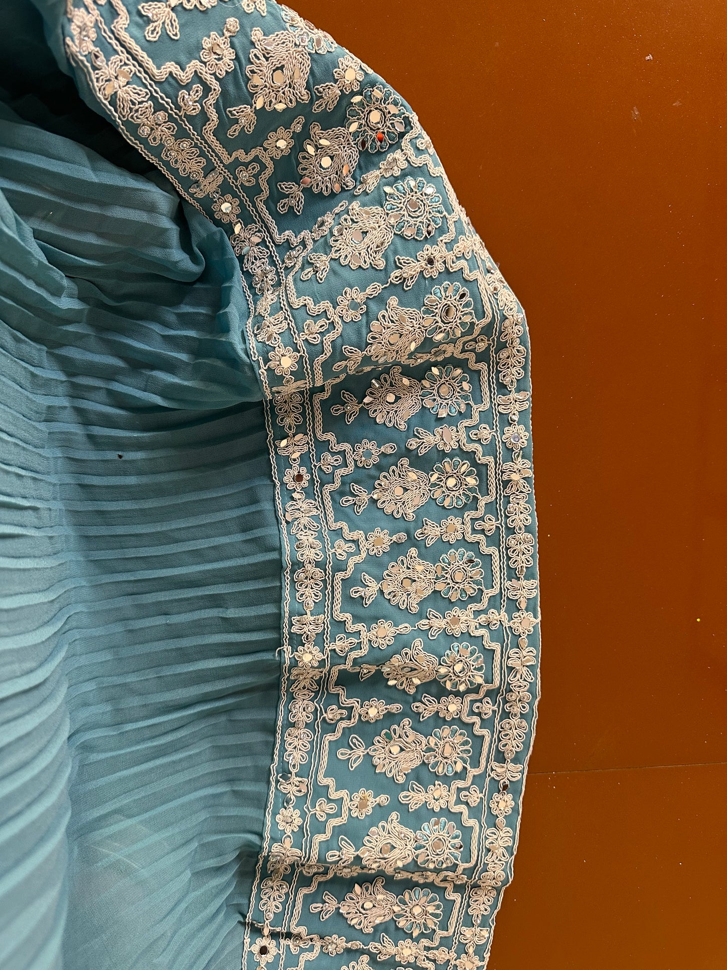 Mirror work gown