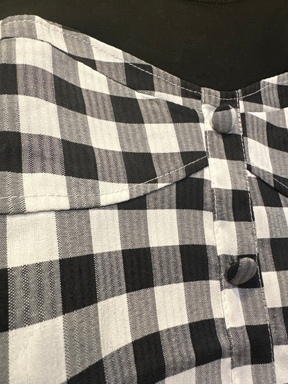 Black checkered top