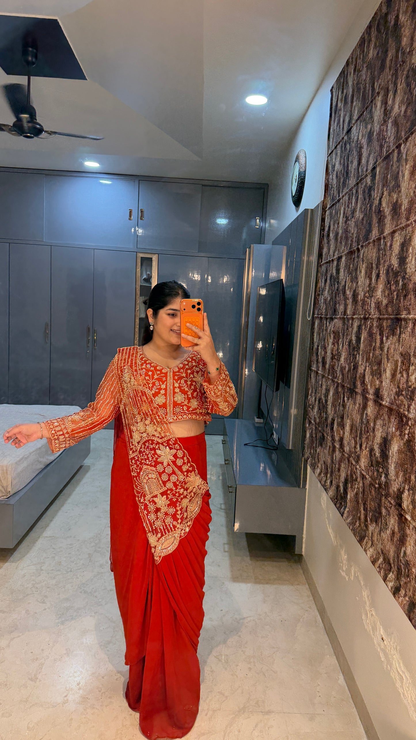 Tropical saree