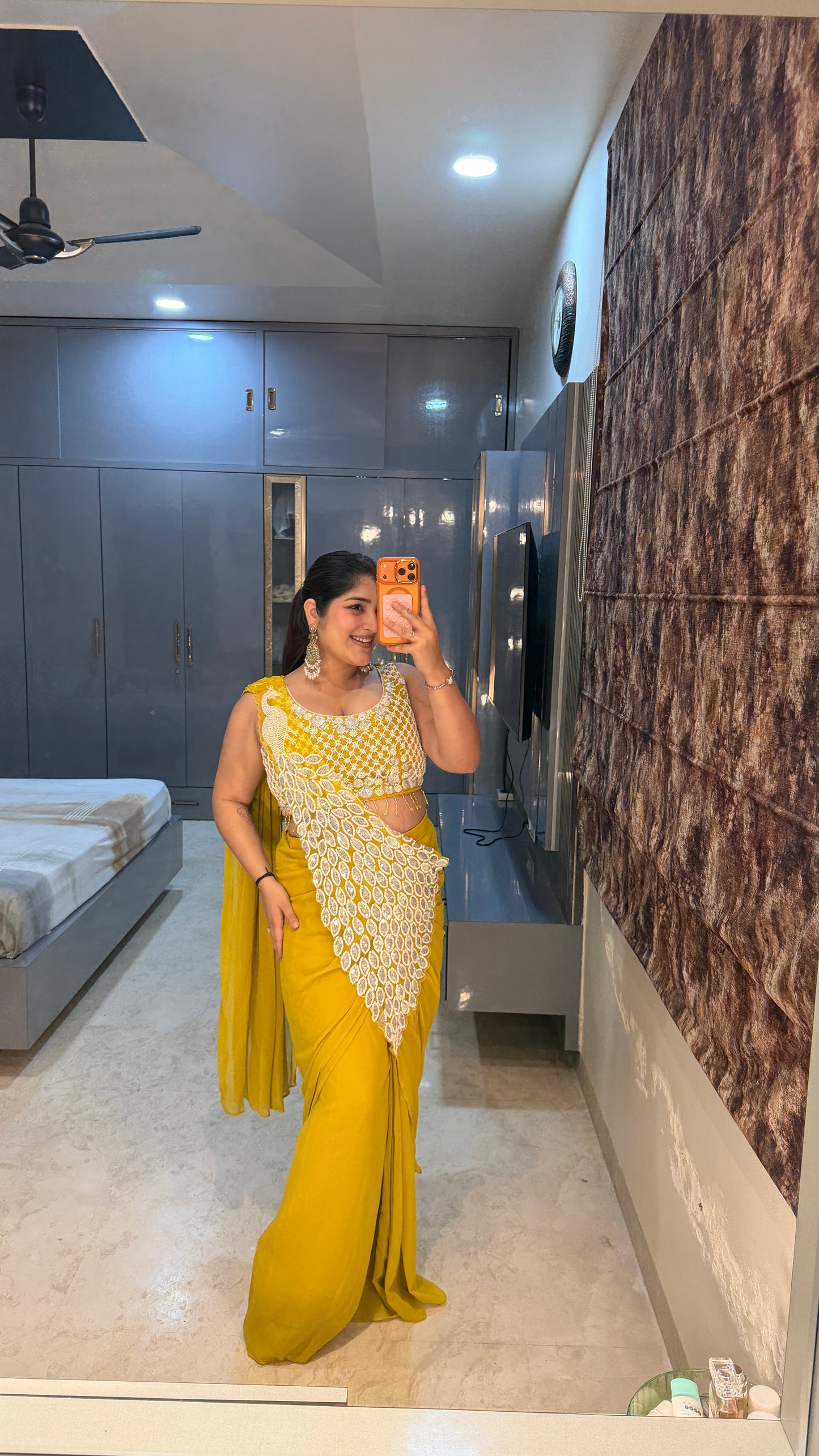 Heavy pallu saree