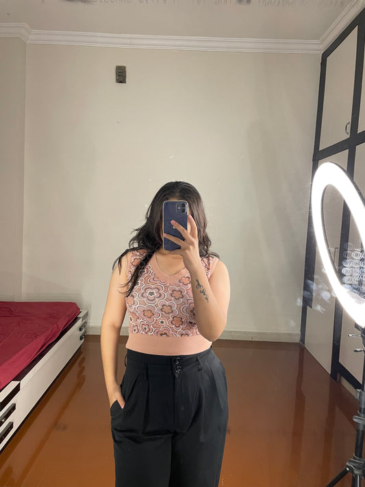 Floral crop top