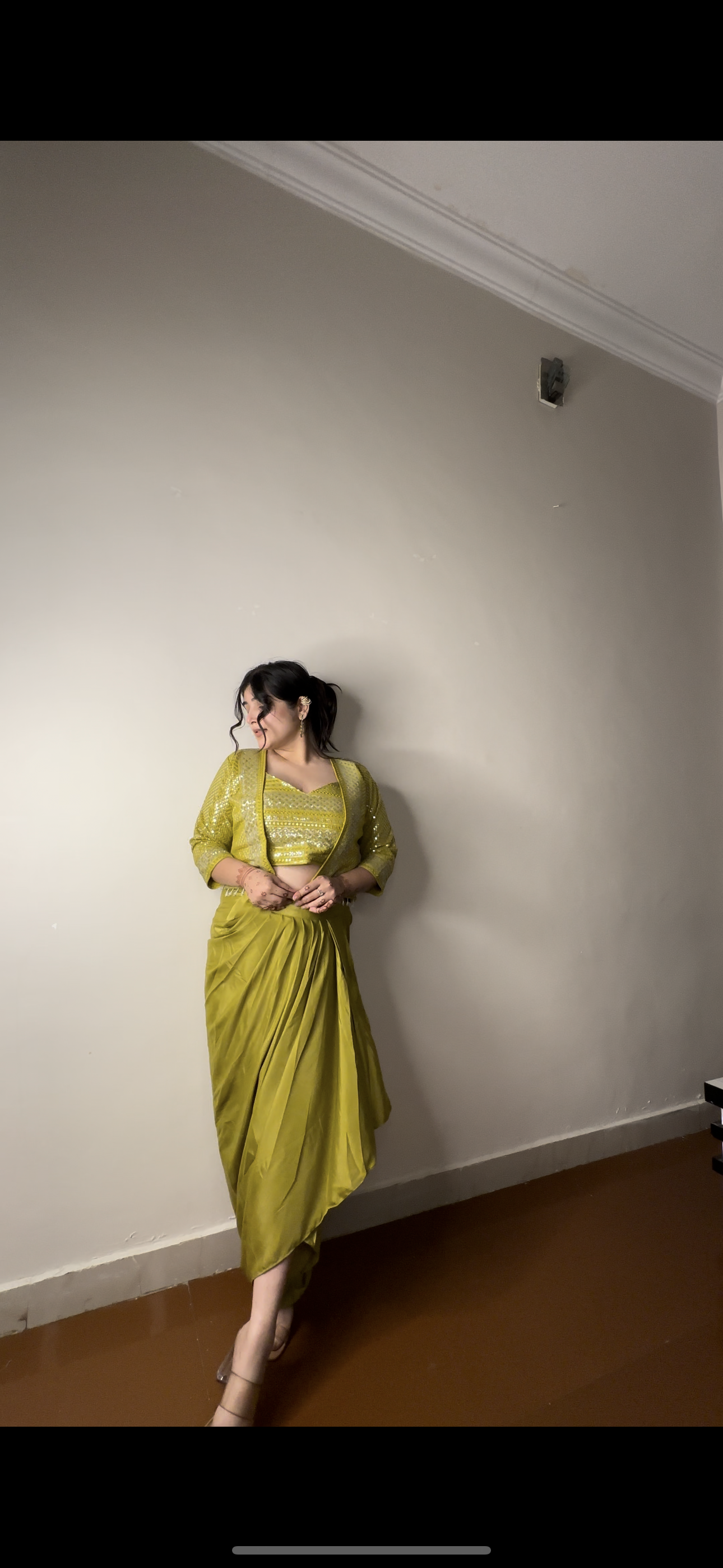 Sequin short jacket set