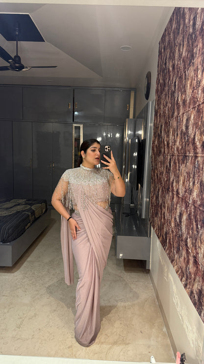 Fringe saree