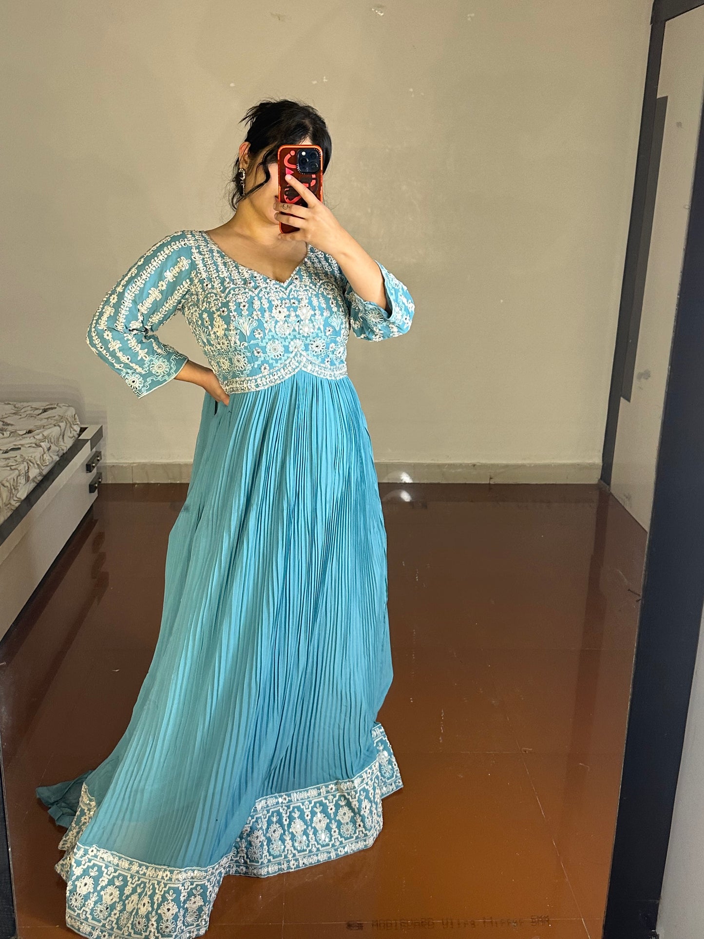 Mirror work gown