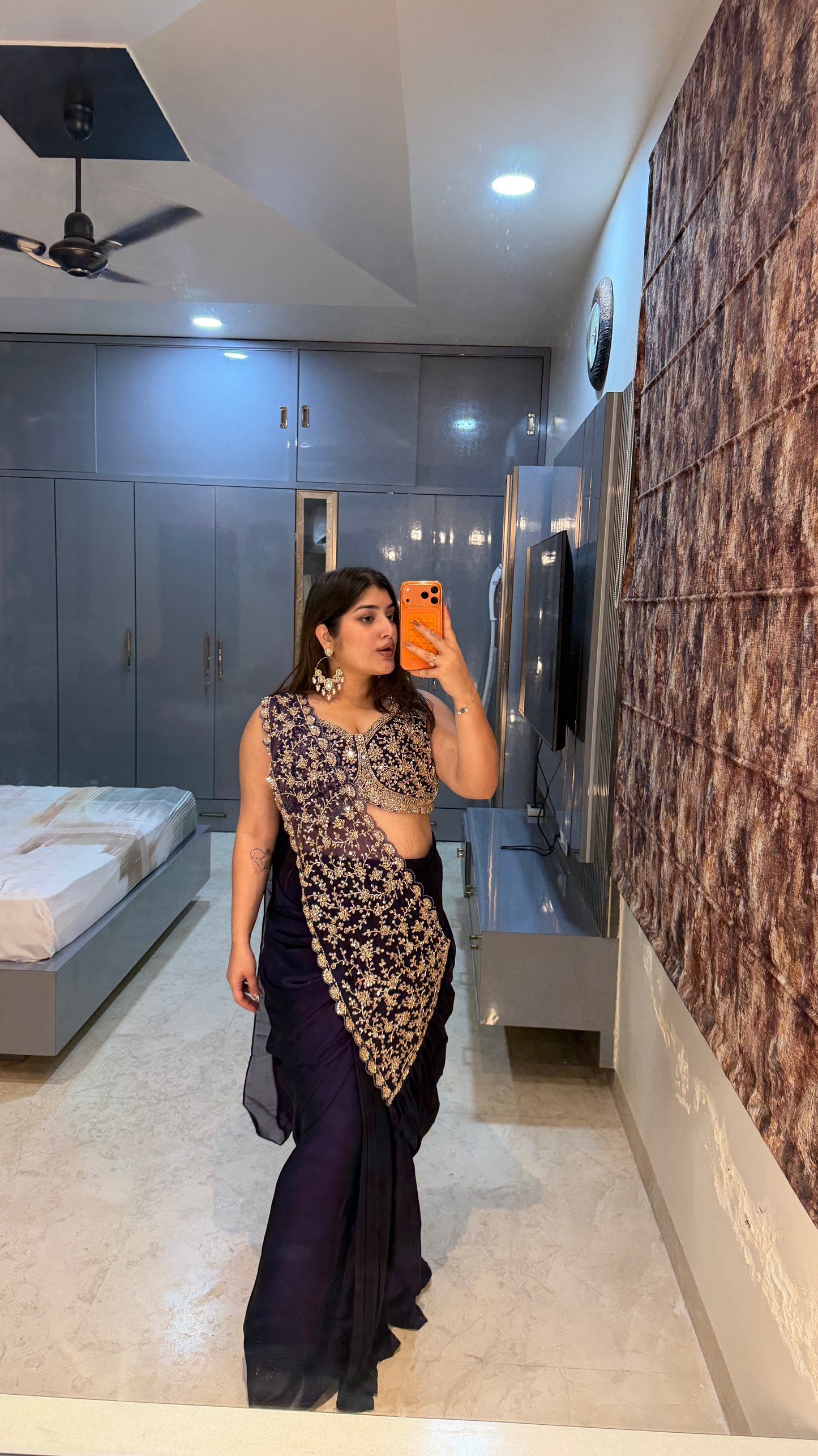 Sheila saree (purple)