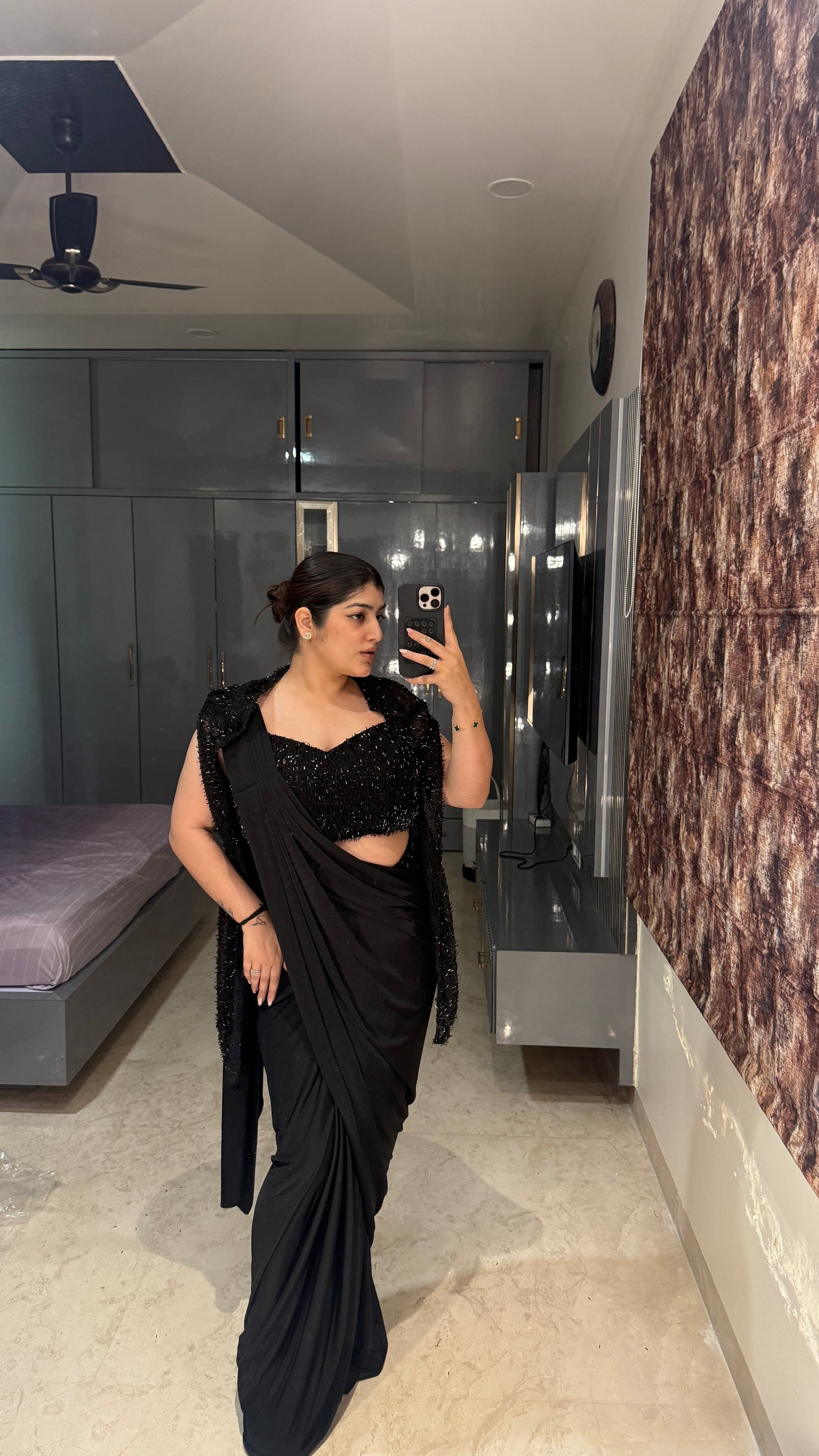 Glittery saree