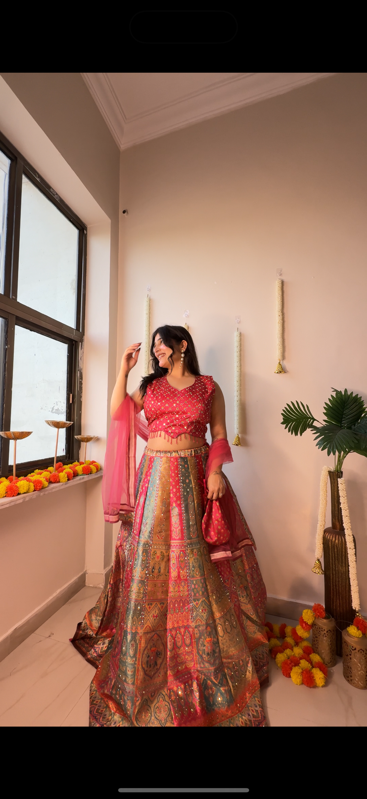 Multi color bb lehenga