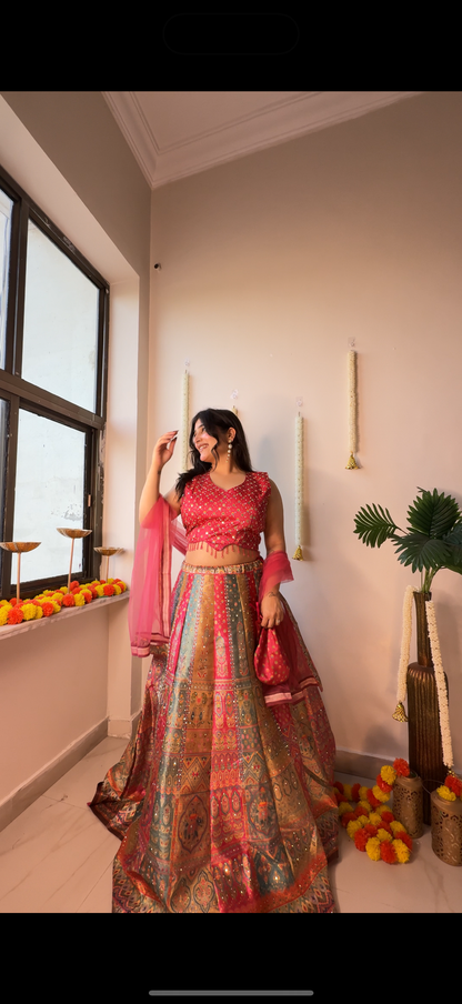 Multi color bb lehenga