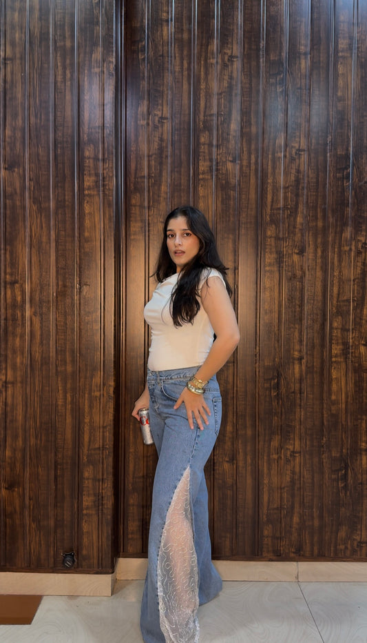 Blue custom denim