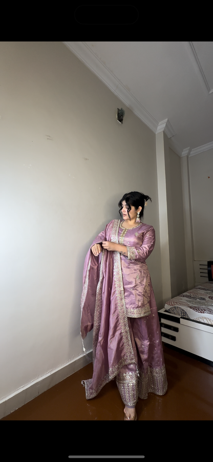 Shimmer tissue plazo set