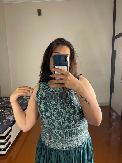 Mirror work gown