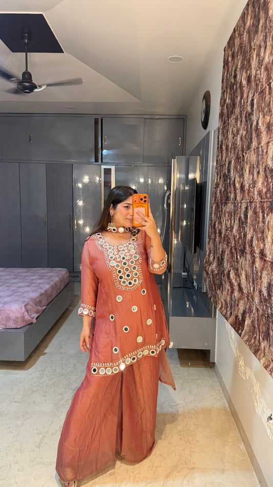Mirror work kurta