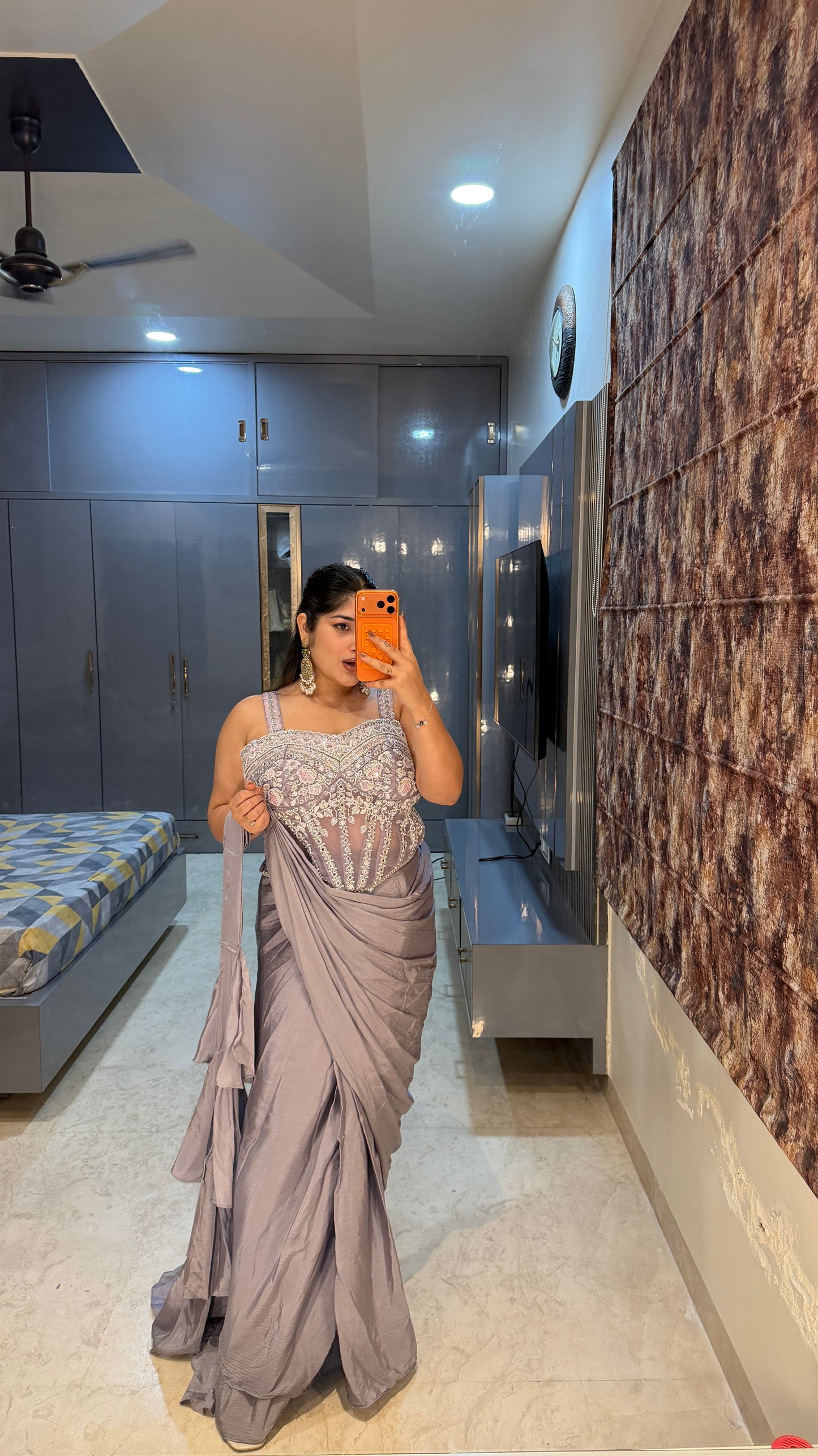 Corset saree