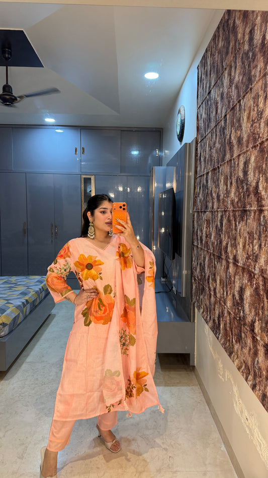 Sunflower kurta set