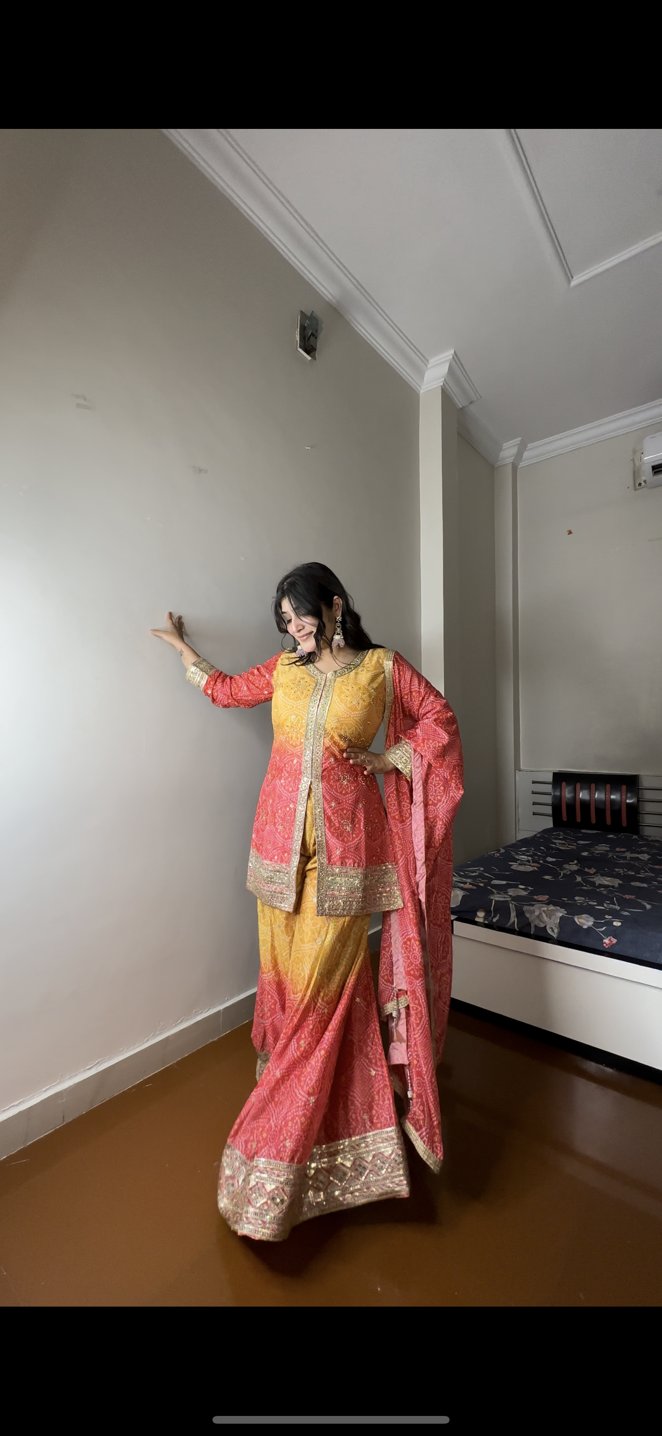 Bandhej sharara set.