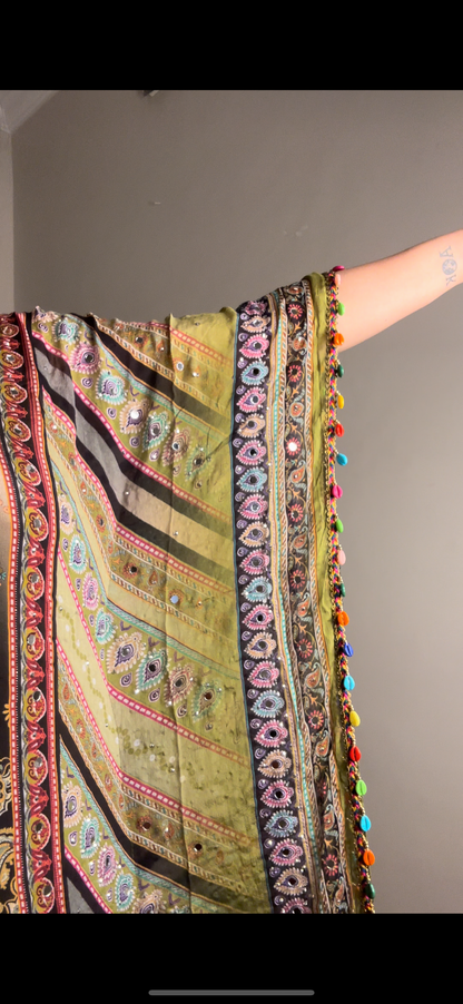 Fully printed kaftan set