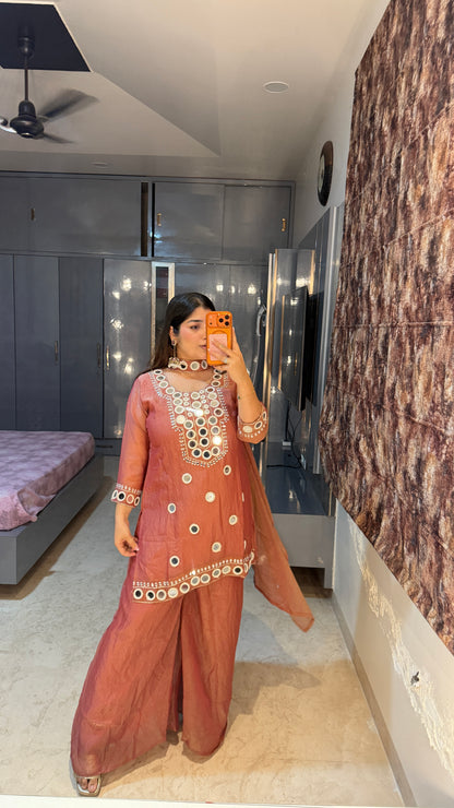 Mirror work kurta
