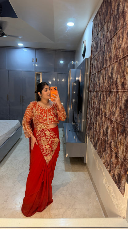 Tropical saree