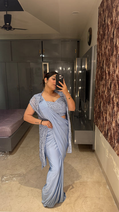 Glittery saree