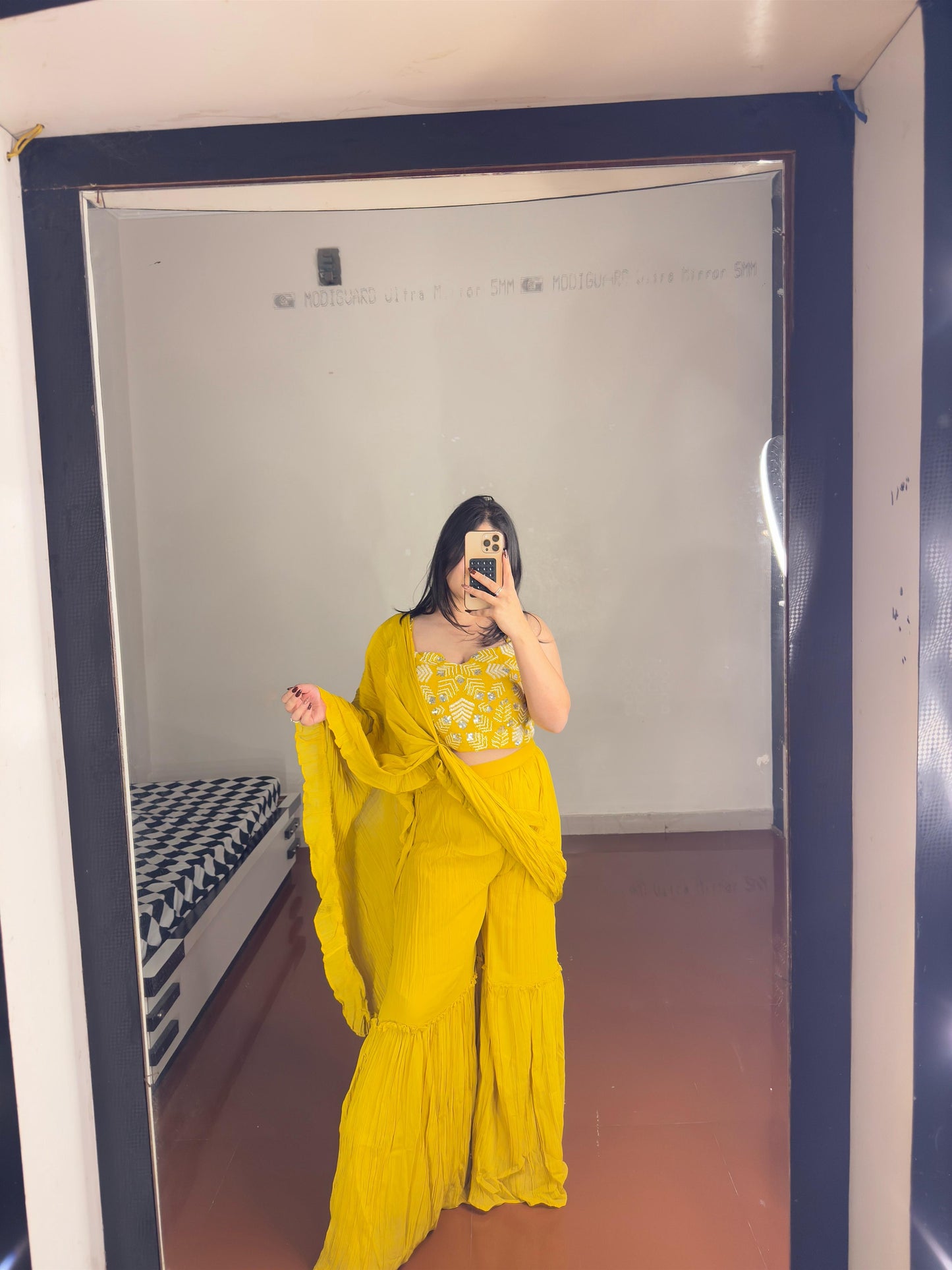 Predrape sharara set