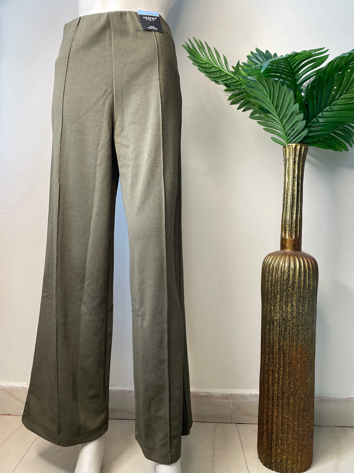 Green formal pants