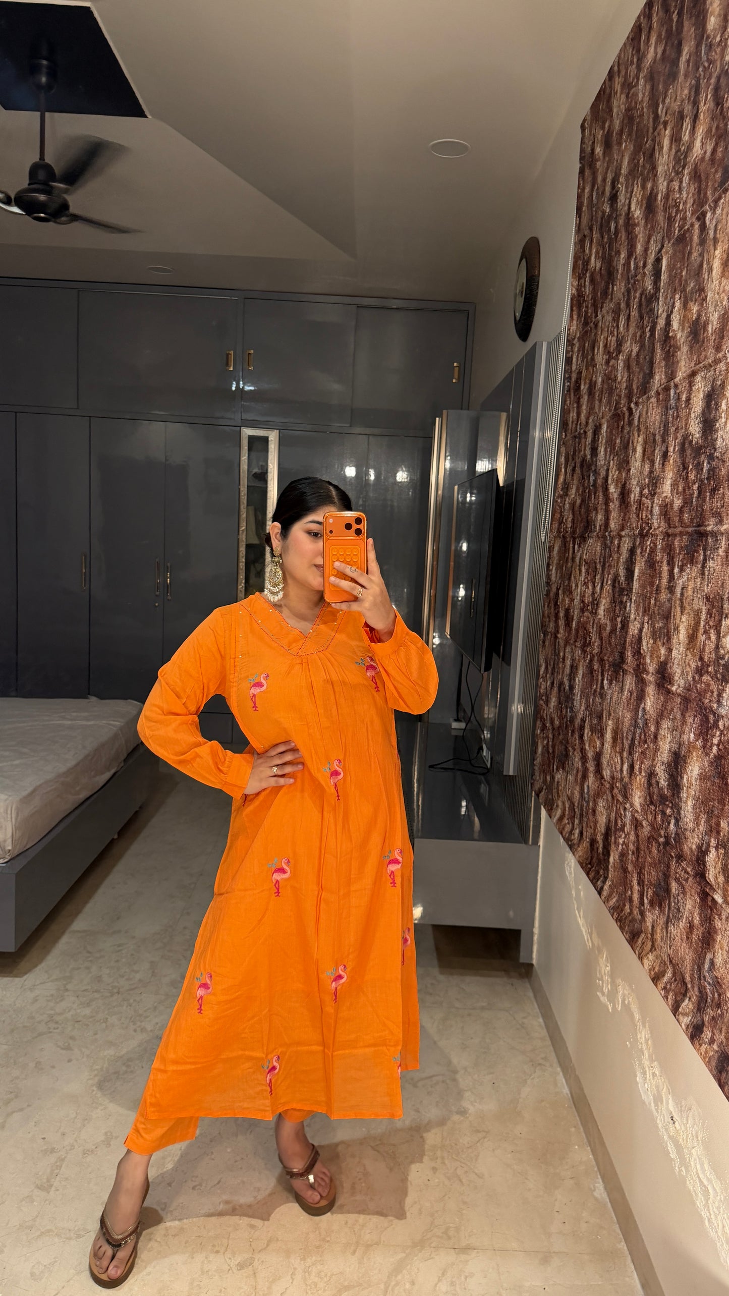 Flamingo kurta set