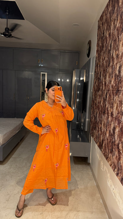 Flamingo kurta set