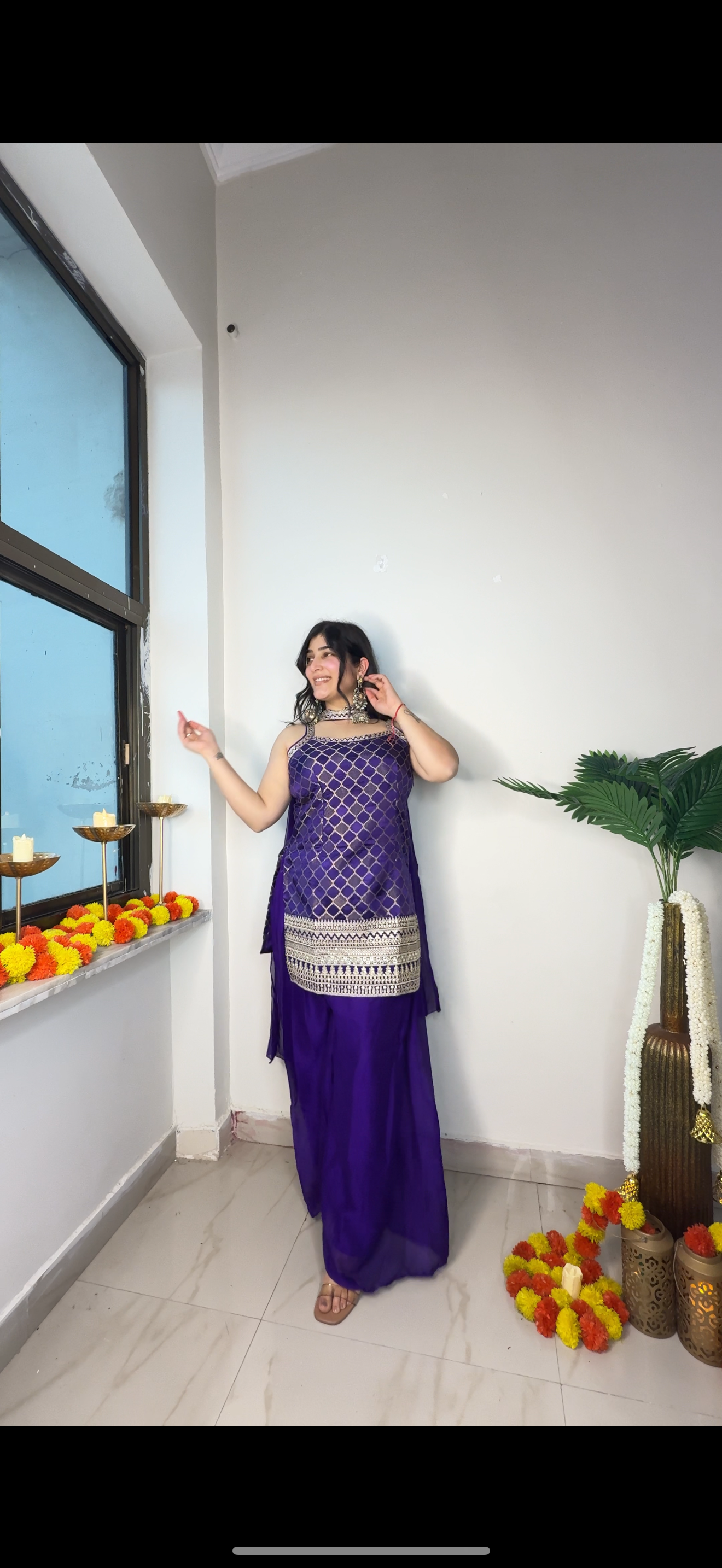 Banarasi plazo set