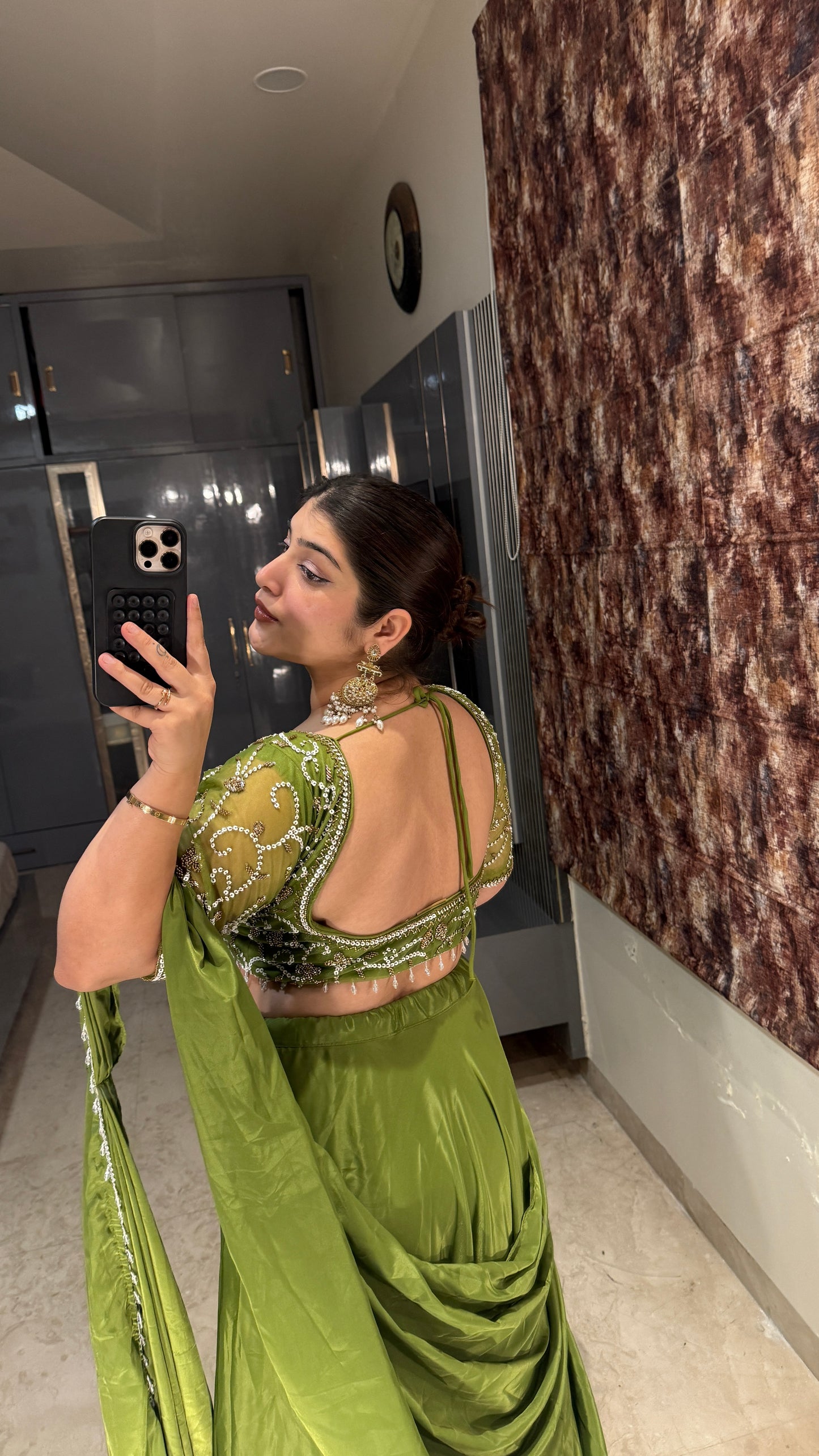 Chandani saree green