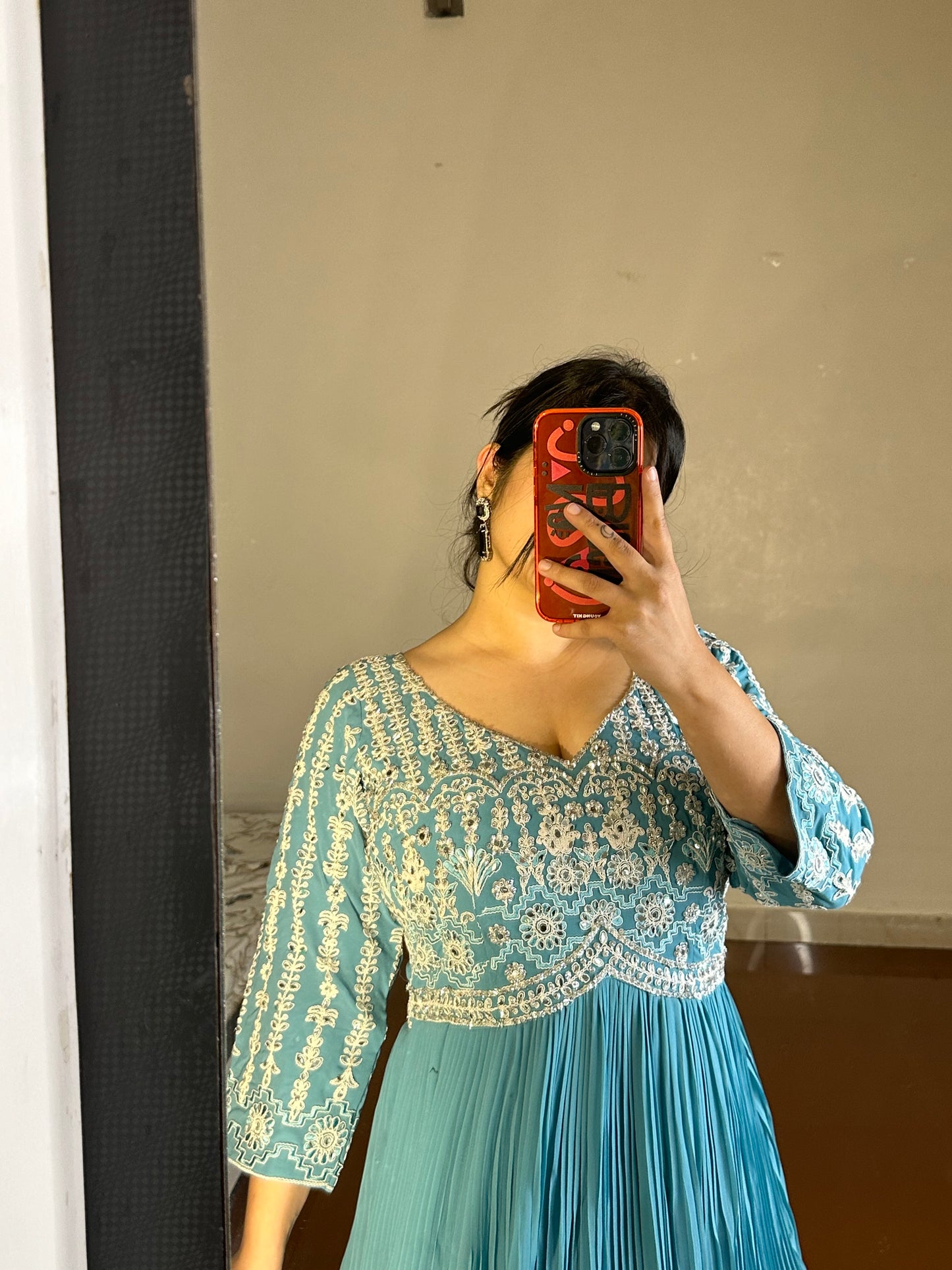 Mirror work gown