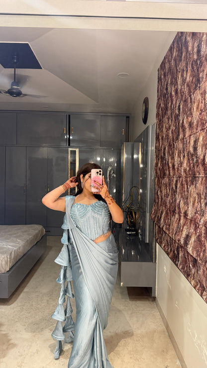 Premium corset saree