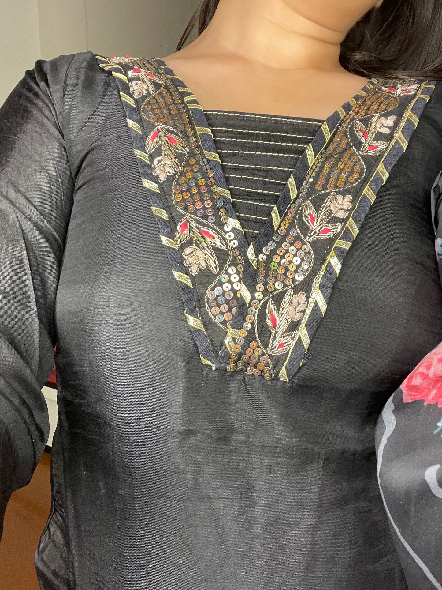 Organza duppata suit