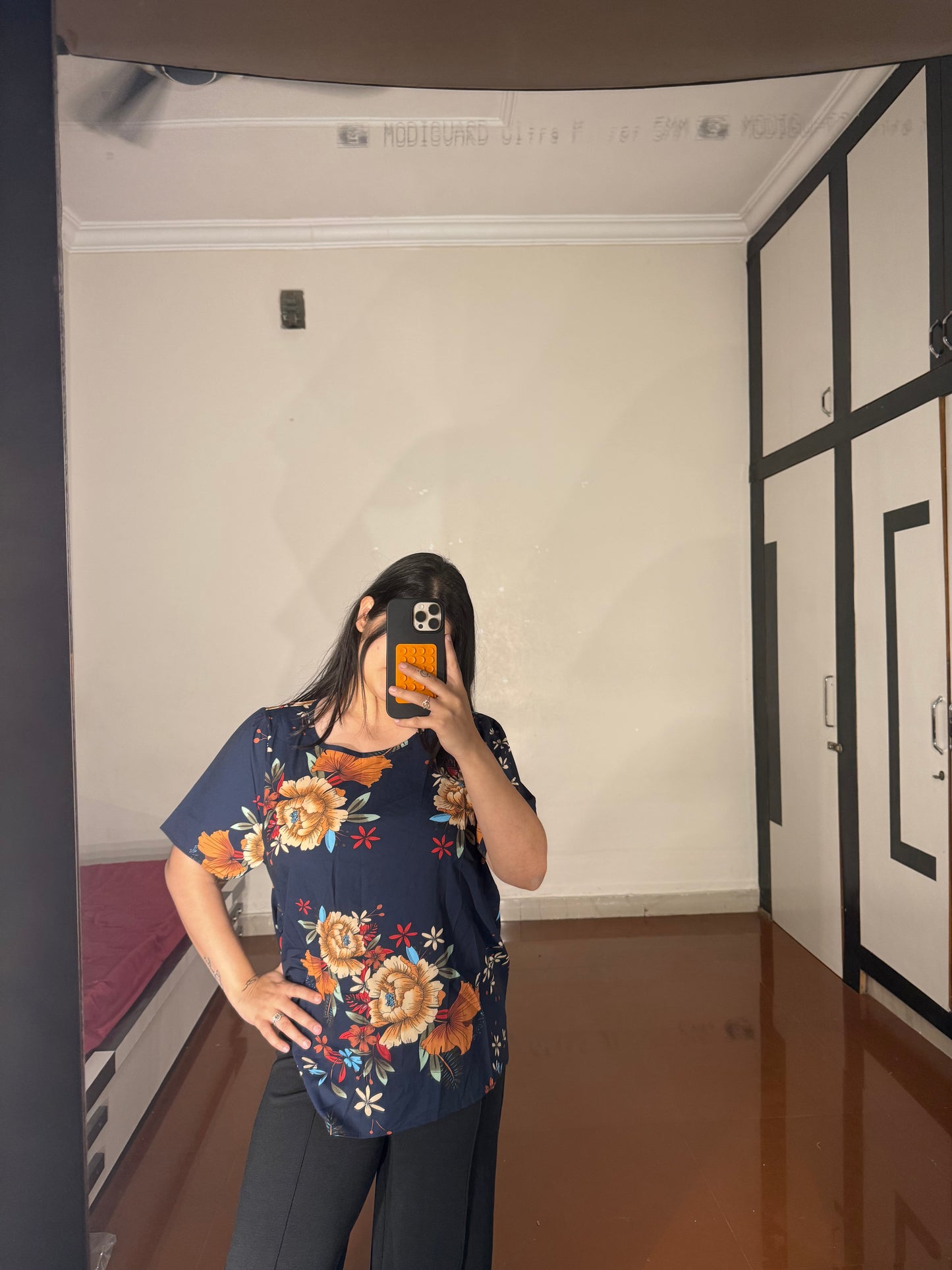 Printed top plus size