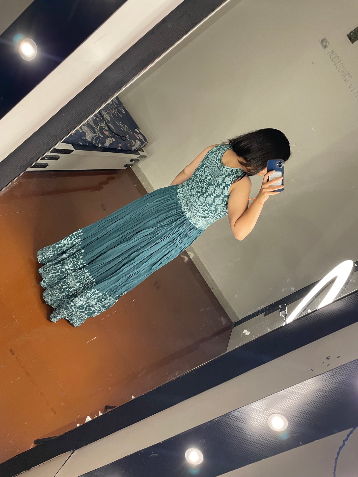 Mirror work gown