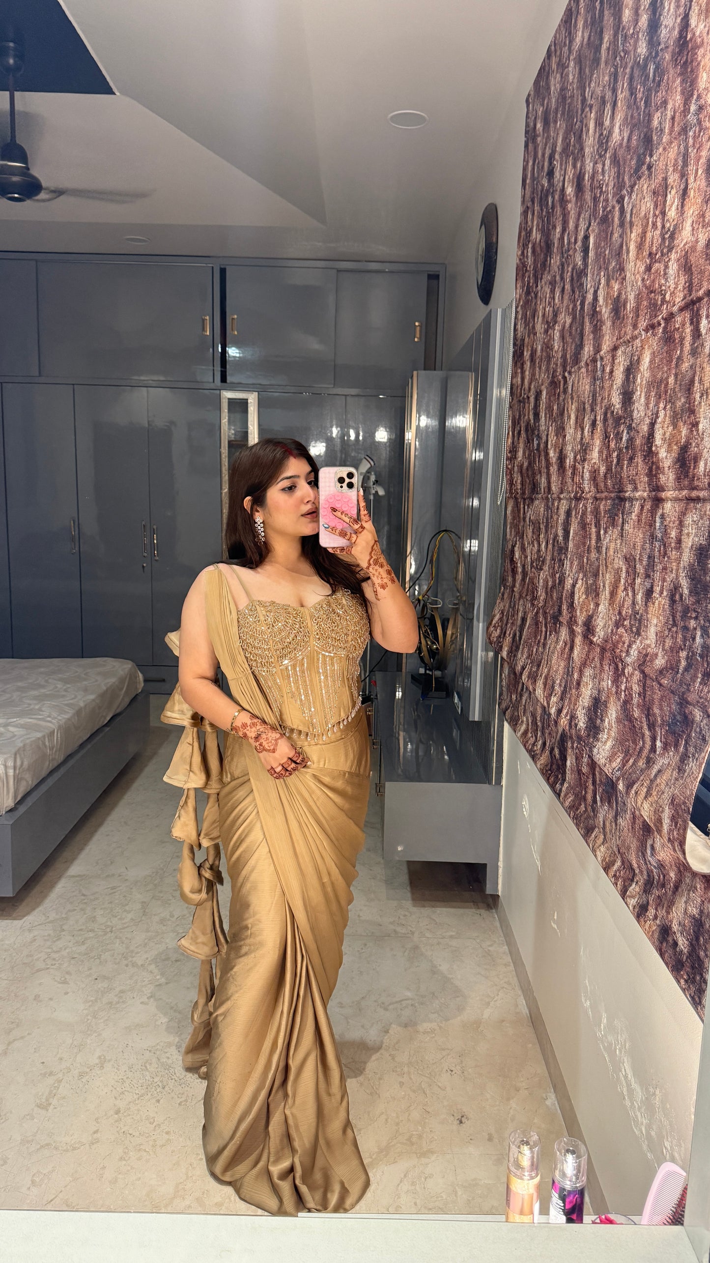Premium corset saree