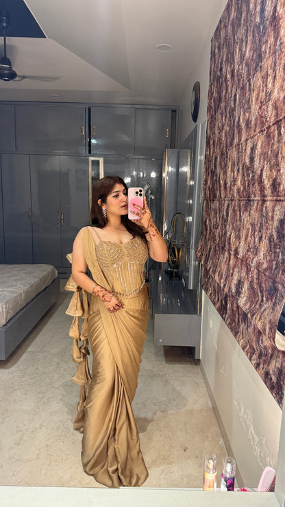 Premium corset saree